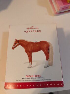 Hallmark Dream Horse: American Quarter Horse ornament, NWT